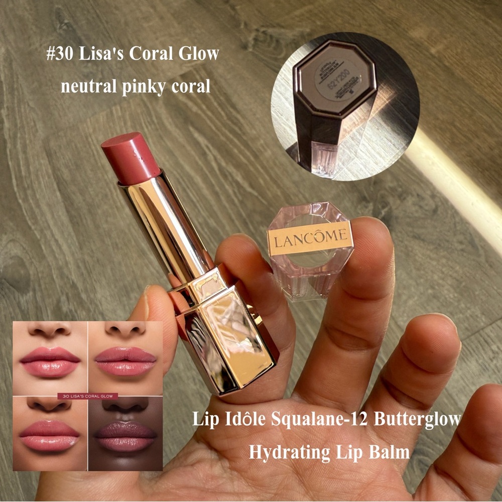 💄 Lancôme Lip Idôle Squalane-12 Butterglow Hydrating Lip Balm – Mini Size 💄
